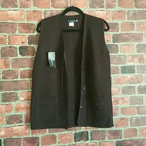 Dark Burgundy Fashion Vest